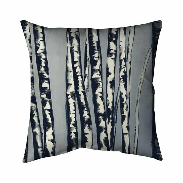 Fondo 20 x 20 in. Abstract Birch Forest-Double Sided Print Indoor Pillow FO2790673